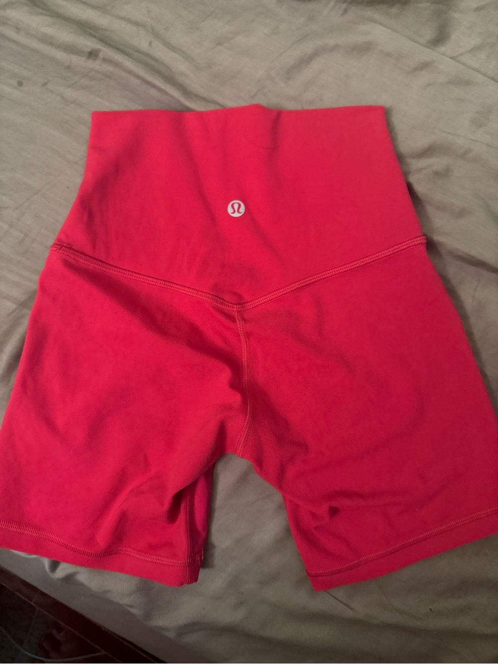 lululemon athletica High-Waist Bright Red Bike Shorts